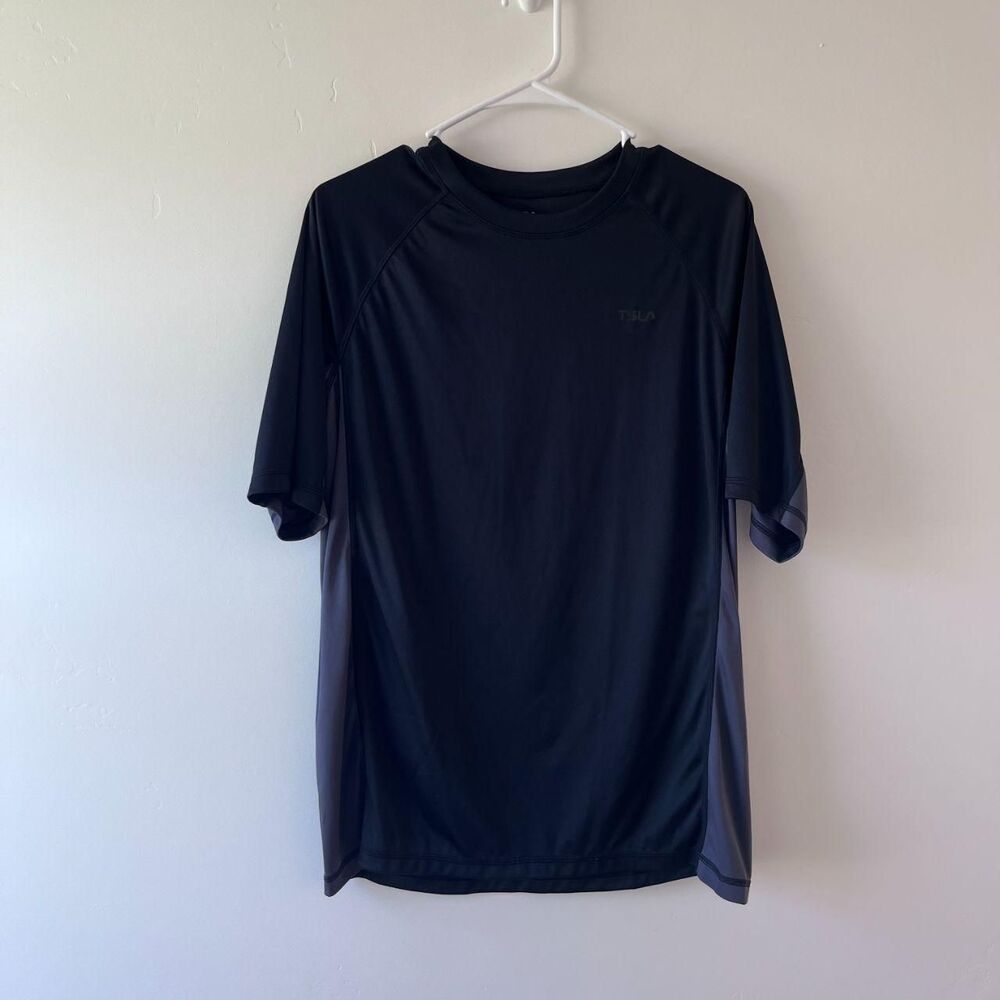 Tsla Men's Black Shirt